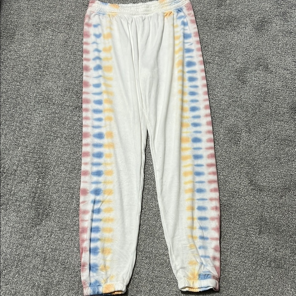PJ Salvage Colorful Tie-Dye Joggers